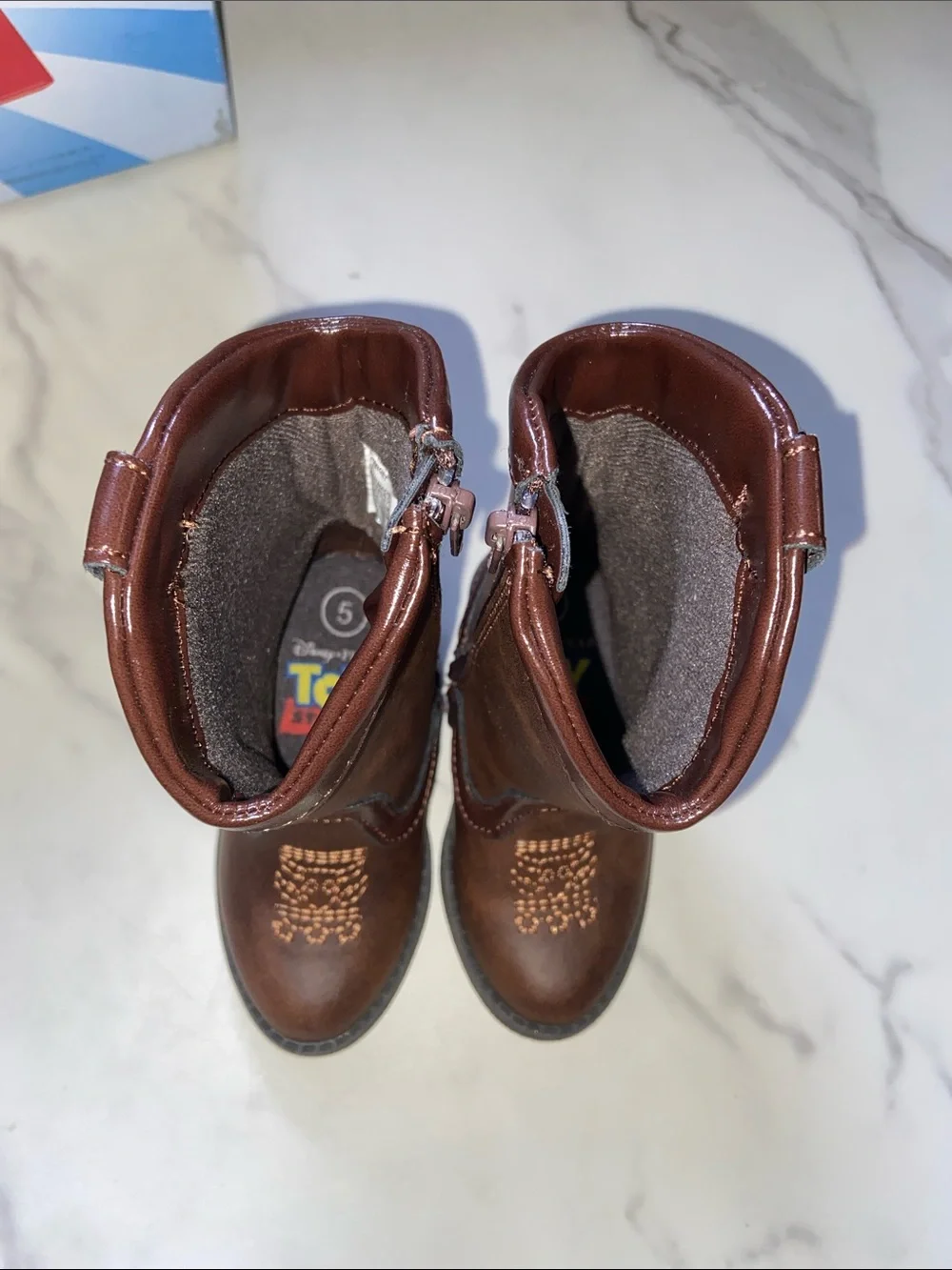 Disney Pixar Toy Story Woody Brown Kids Cowboy Boots size 5